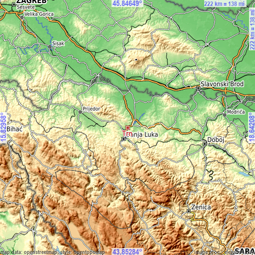 Topographic map of Trn