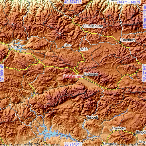 Topographic map of Çatalarmut
