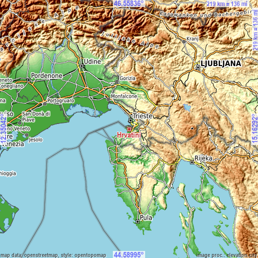 Topographic map of Hrvatini