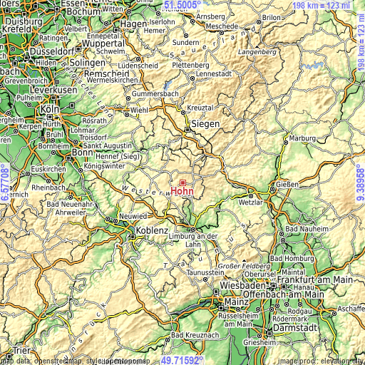 Topographic map of Höhn