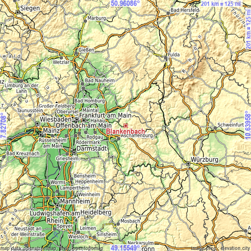 Topographic map of Blankenbach