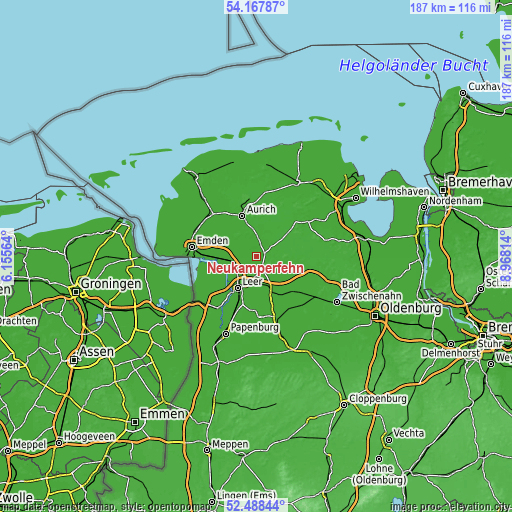 Topographic map of Neukamperfehn