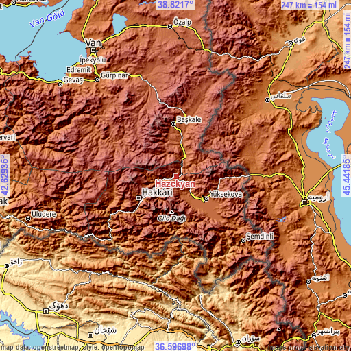 Topographic map of Hazekyan