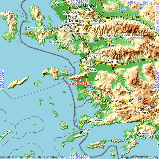 Topographic map of Atburgazı