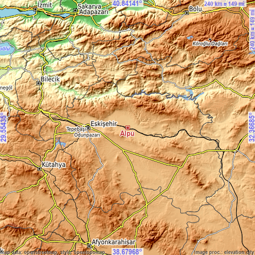 Topographic map of Alpu