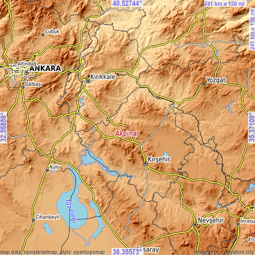 Topographic map of Akpınar