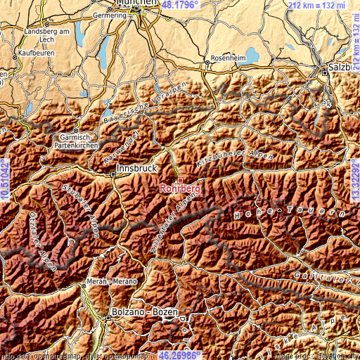 Topographic map of Rohrberg