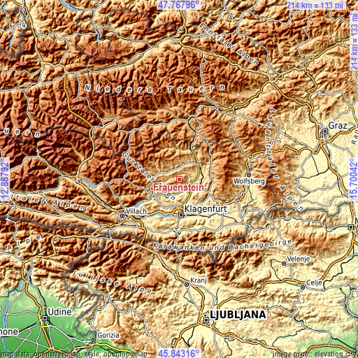 Topographic map of Frauenstein