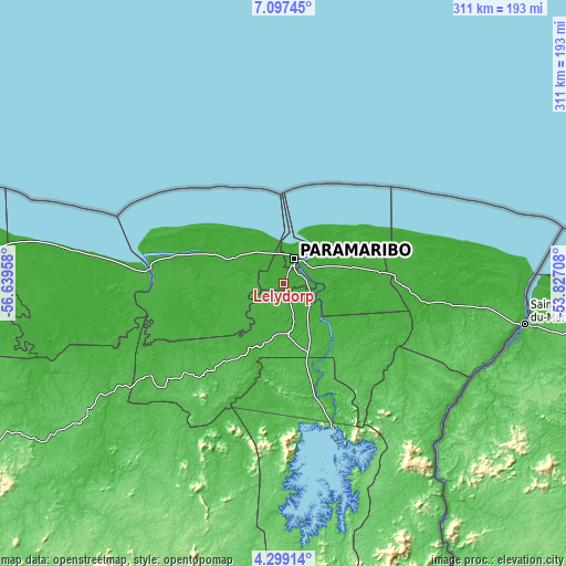 Topographic map of Lelydorp