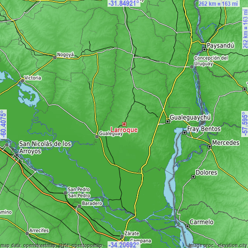 Topographic map of Larroque