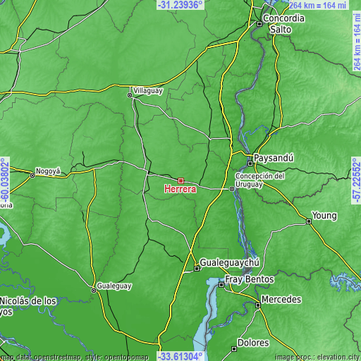 Topographic map of Herrera