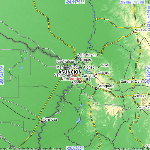 Topographic map of Nemby