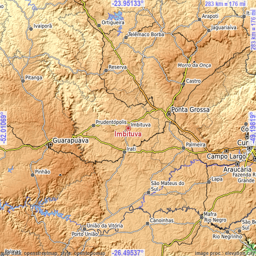 Topographic map of Imbituva