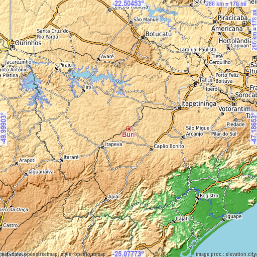 Topographic map of Buri