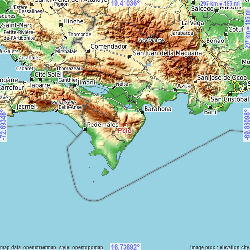 Topographic map of Polo