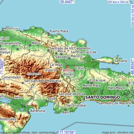 Topographic map of Fantino