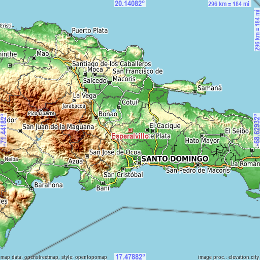Topographic map of Esperalvillo