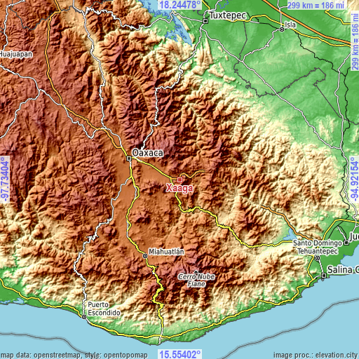 Topographic map of Xaaga
