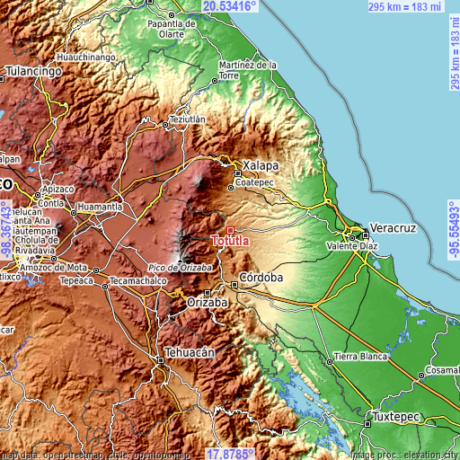 Topographic map of Totutla