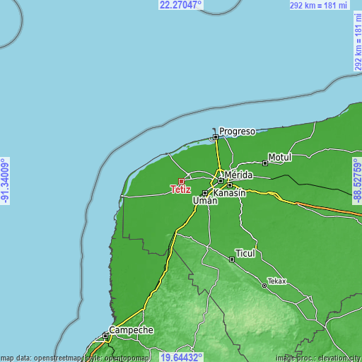 Topographic map of Tetiz