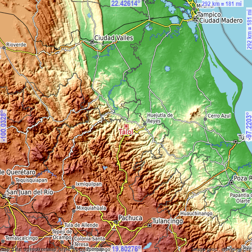 Topographic map of Talol