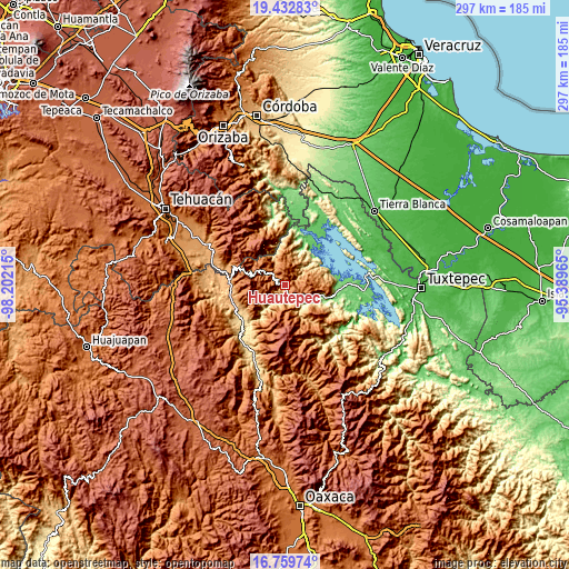 Topographic map of Huautepec