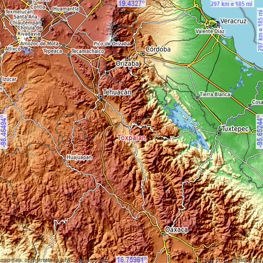 Topographic map of Toxpalan