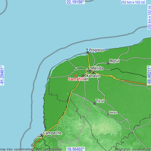 Topographic map of Samahil