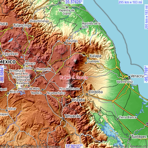 Topographic map of Rafael J. García