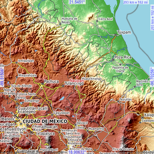 Topographic map of Naupan