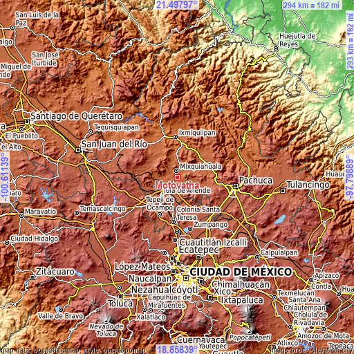 Topographic map of Motovatha