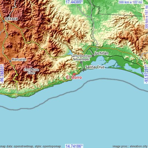 Topographic map of El Morro