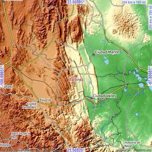 Topographic map of Maitinez