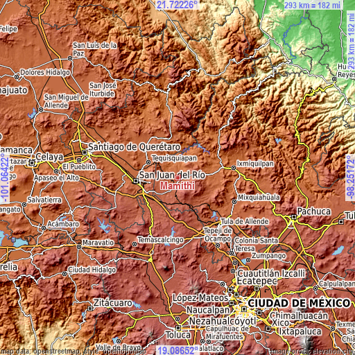 Topographic map of Mamithi