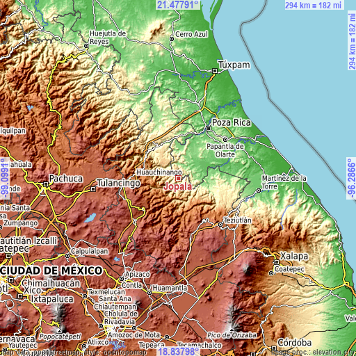 Topographic map of Jopala