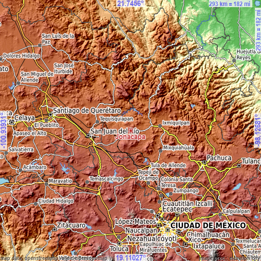 Topographic map of Jonacapa