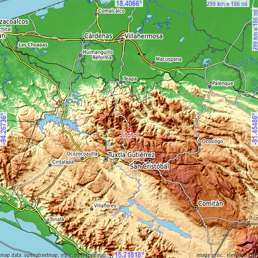 Topographic map of Jitotol