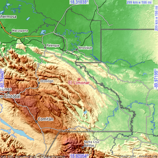 Topographic map of El Limonar