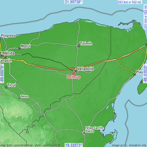 Topographic map of Dzitnup