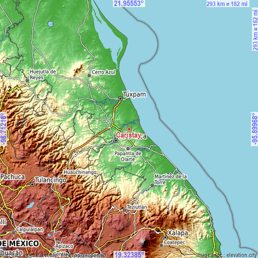 Topographic map of Caristay