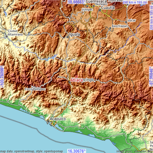 Topographic map of Atliaca
