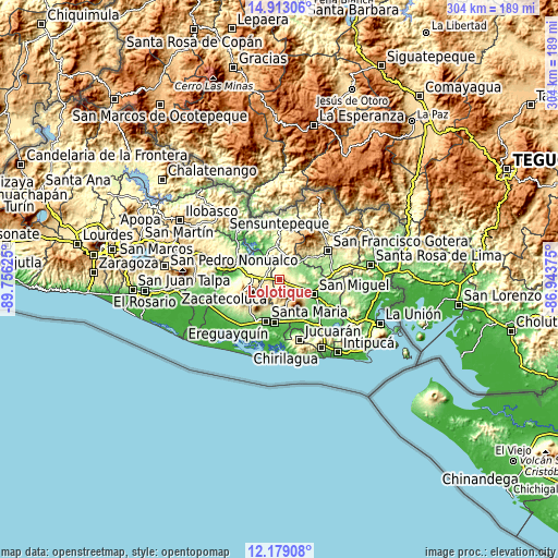 Topographic map of Lolotique