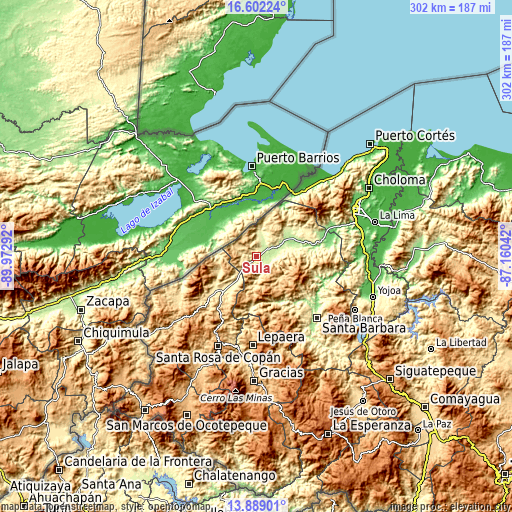 Topographic map of Sula