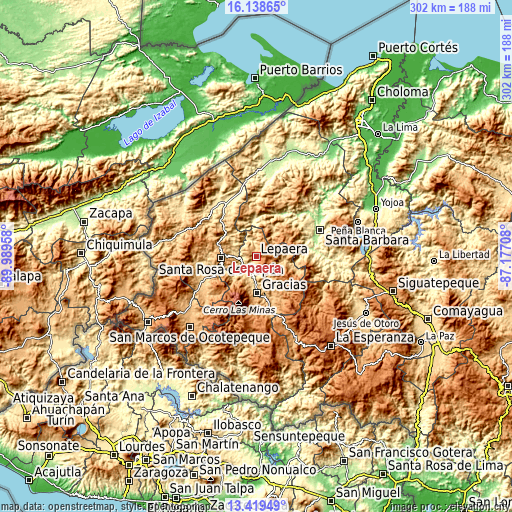 Topographic map of Lepaera