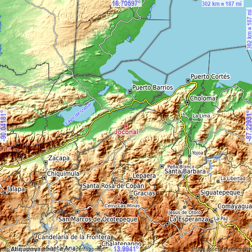 Topographic map of Joconal