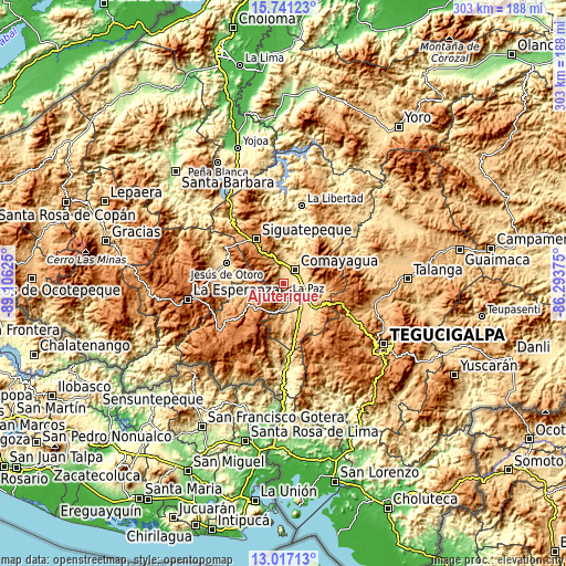 Topographic map of Ajuterique