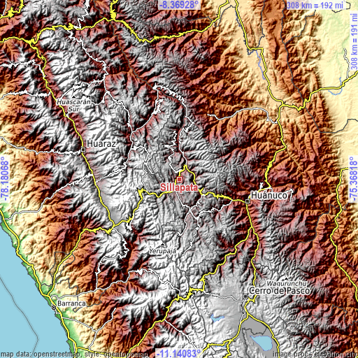 Topographic map of Sillapata