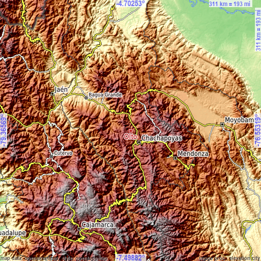 Topographic map of Olto