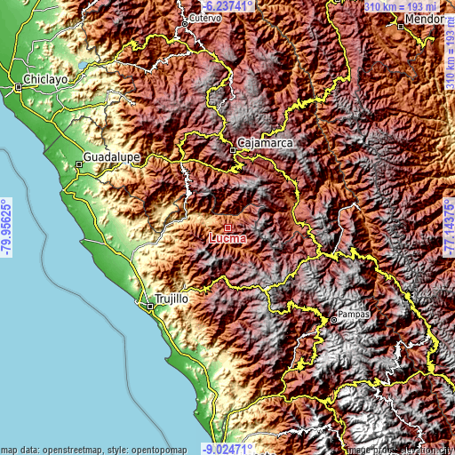 Topographic map of Lucma
