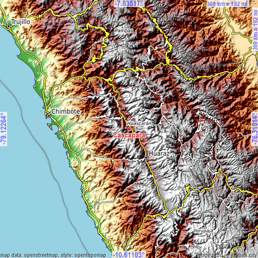 Topographic map of Cascapara